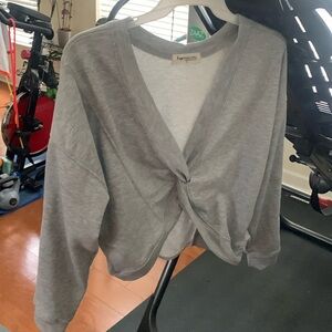 Impressions Slouchy/Cozy Gray Sweater